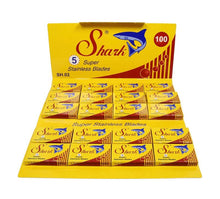 Load image into Gallery viewer, Full Sleeve of Shark Double-Edge Blades (100)
