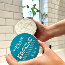 Load image into Gallery viewer, Shea body body made for post shaving with the lid off - Shoreline Shaving