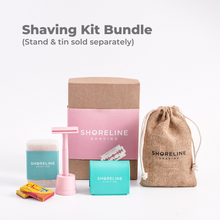 Load image into Gallery viewer, Shaving Kit - Pastel Pink Reusable Safety Razor
