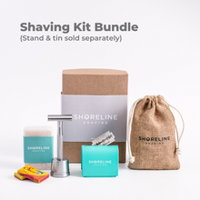 Load image into Gallery viewer, Shaving Kit - Silver Metal Reusable Safety Razor
