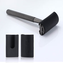 Load image into Gallery viewer, Razor protector with matching matte black razor - Shoreline Shaving
