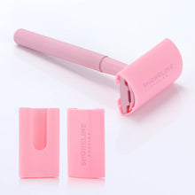 Load image into Gallery viewer, Razor protector with matching pastel pink razor - Shoreline Shaving
