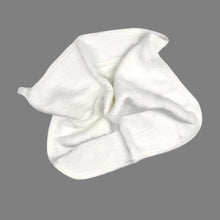 Load image into Gallery viewer, White bamboo shaving cloth on a grey background - Shoreline Shaving
