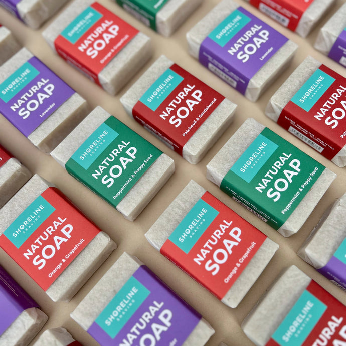 Natural face and body soap bars that are free from chemicals and nasties - Shoreline Shaving