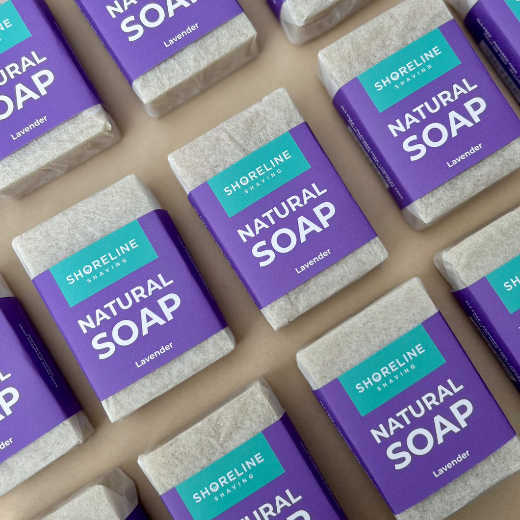 Lavender natural soap bar - Shoreline Shaving