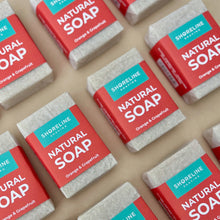 Load image into Gallery viewer, Orange and grapefruit natural soap bar - Shoreline Shaving

