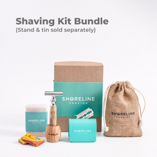 Load image into Gallery viewer, Shaving Kit - Silver Bamboo Reusable Safety Razor
