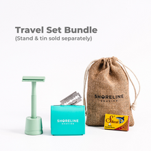 Load image into Gallery viewer, Travel Set - Mint Green Reusable Safety Razor
