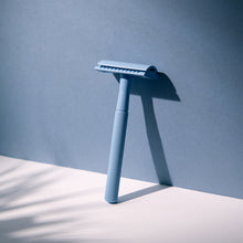 Load image into Gallery viewer, Shaving Kit - Pale Blue Reusable Safety Razor
